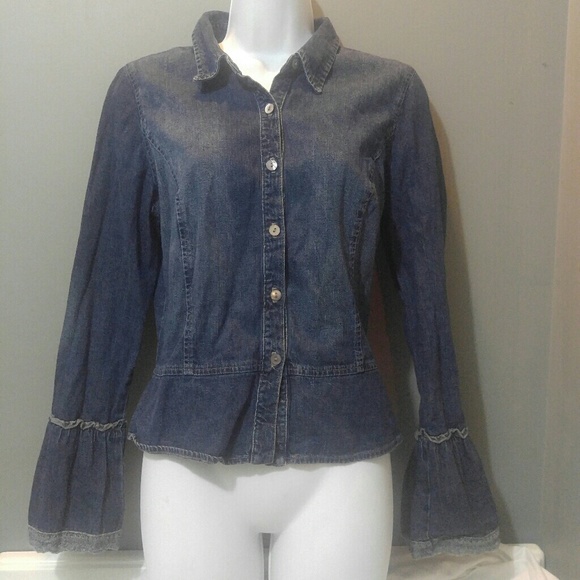Karen Kane Tops - Karen Kane Denim Shirt Size M